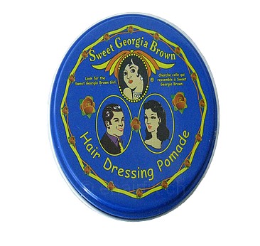 Sweet Georgia Brown pomade blue strong